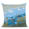 Blue Puffs Throw Pillow By Jan Griggs
