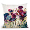 In Bloom On White Crop Throw Pillow By Jan Griggs