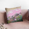Pink Puffs Throw Pillow By Jan Griggs
