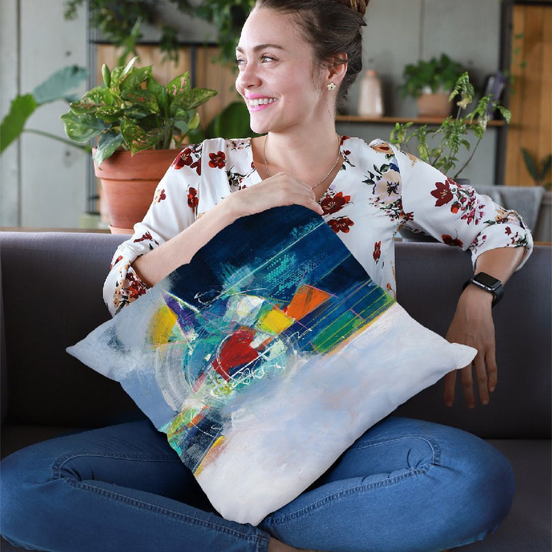 Time And Space Throw Pillow By Jan Griggs