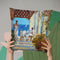 Breakfast Under The Loggia Throw Pillow By John Haskins - by all about vibe