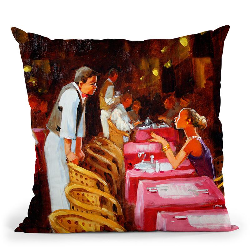 Cappuccino, Per Favore  Throw Pillow By John Haskins - by all about vibe