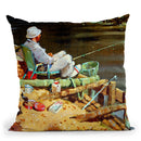 Chance Of A Bite Throw Pillow By John Haskins - by all about vibe