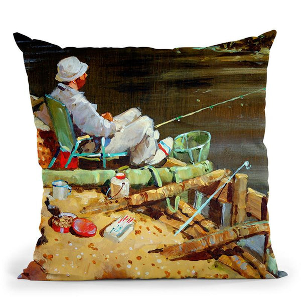 Chance Of A Bite Throw Pillow By John Haskins - by all about vibe
