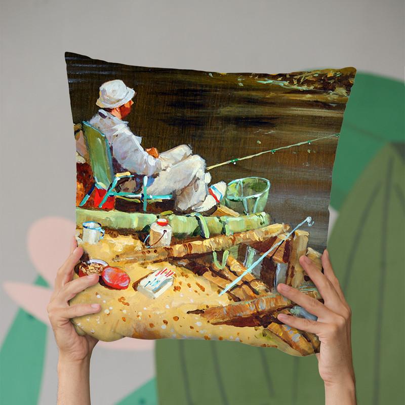 Chance Of A Bite Throw Pillow By John Haskins - by all about vibe