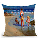 Edge Of The Tide Throw Pillow By John Haskins - by all about vibe