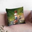 Expecting A Bite Throw Pillow By John Haskins - by all about vibe