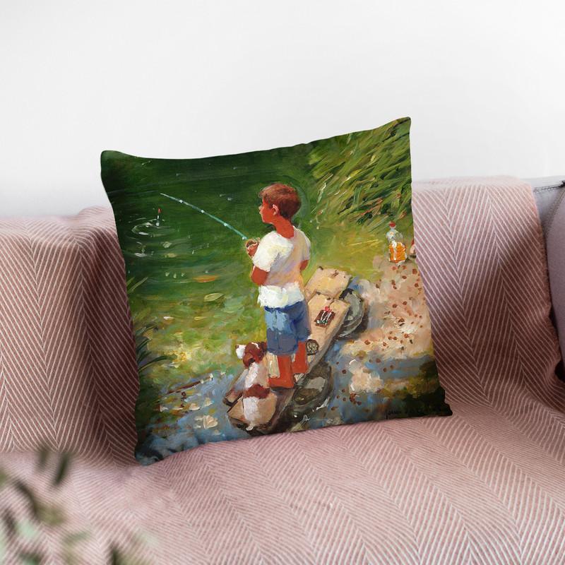 Expecting A Bite Throw Pillow By John Haskins - by all about vibe