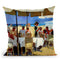 Lunch On The Beach Throw Pillow By John Haskins - by all about vibe