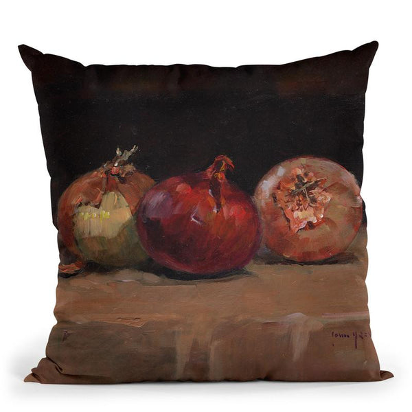 Onions.Tif Throw Pillow By John Haskins - by all about vibe