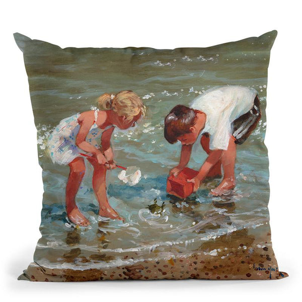 Putting Up A Stand Throw Pillow By John Haskins - by all about vibe