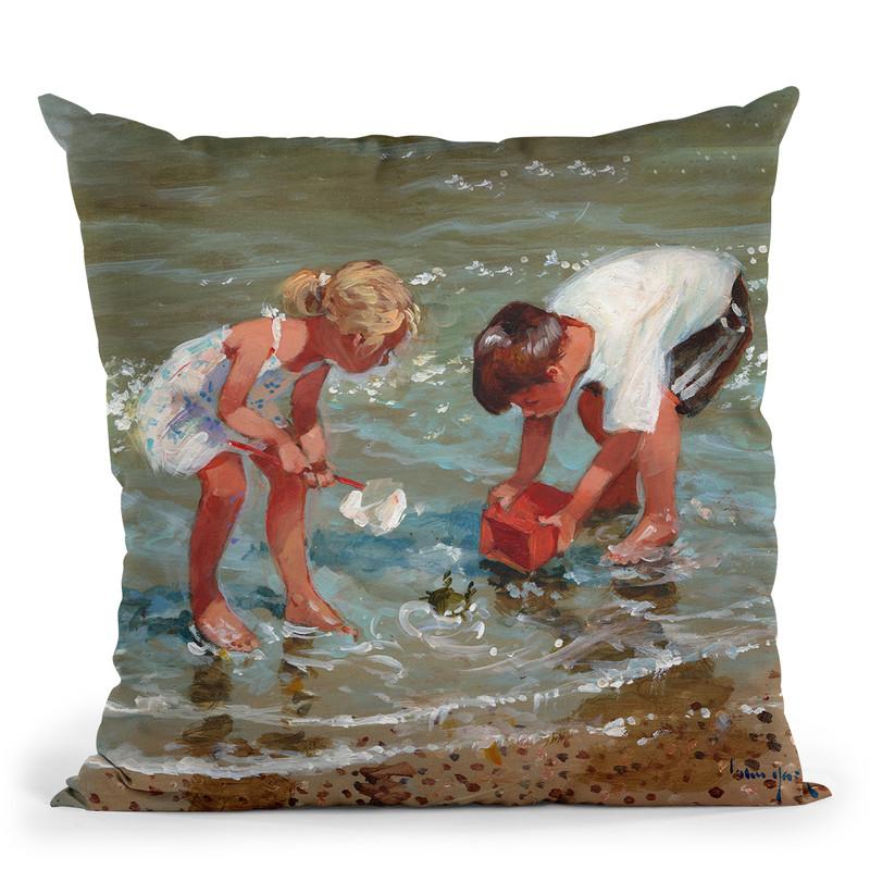 Putting Up A Stand Throw Pillow By John Haskins - by all about vibe