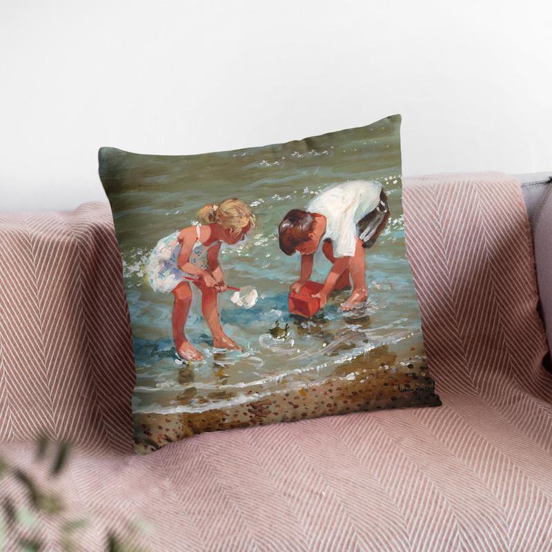 Putting Up A Stand Throw Pillow By John Haskins - by all about vibe