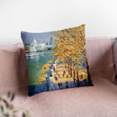 Southbank Thames Throw Pillow By John Haskins - by all about vibe
