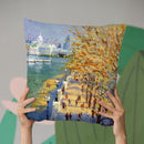 Southbank Thames Throw Pillow By John Haskins - by all about vibe