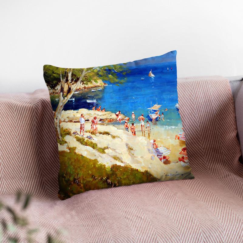 Summer In The Bay Throw Pillow By John Haskins - by all about vibe