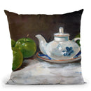 The Saki Pot Throw Pillow By John Haskins - by all about vibe