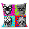 Four Heads Throw Pillow by Jodi Pedri