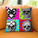 Four Heads Throw Pillow by Jodi Pedri