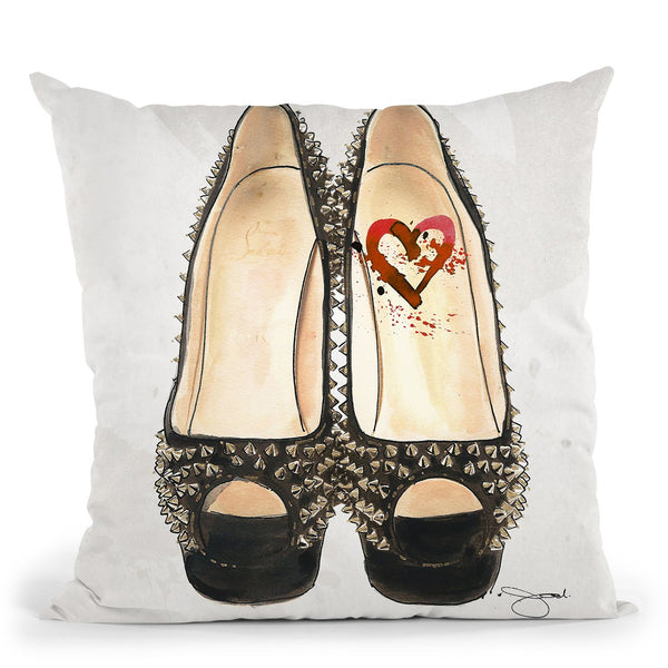 Heart And Sole Throw Pillow by Jodi Pedri