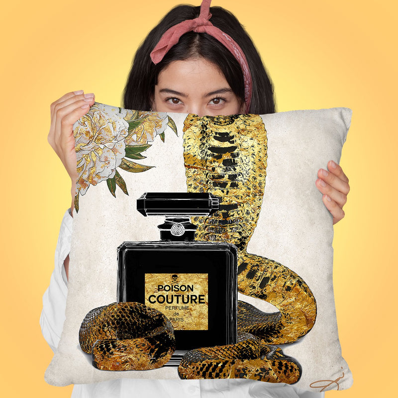 Poision Couture Throw Pillow by Jodi Pedri
