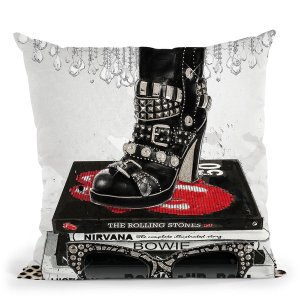 Rock And Roll Couture Throw Pillow by Jodi Pedri