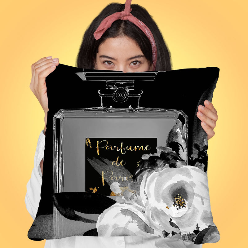 Smell The Couture Throw Pillow by Jodi Pedri