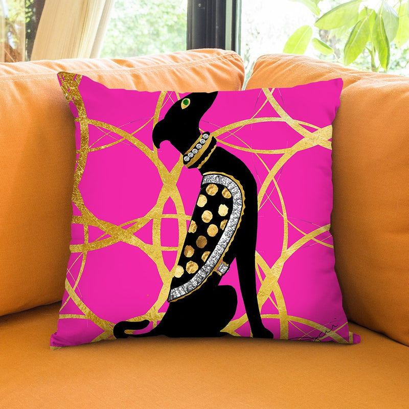 Couture Dog Throw Pillow by Jodi Pedri