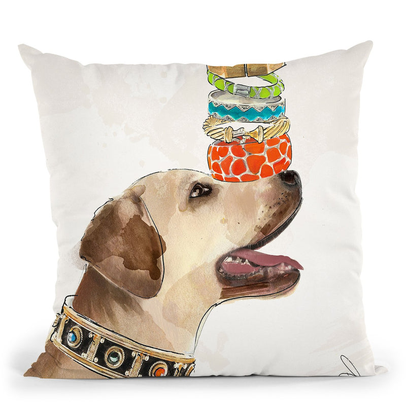Acceessory Hound Throw Pillow by Jodi Pedri