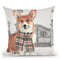 At The Gates Corgi Throw Pillow by Jodi Pedri
