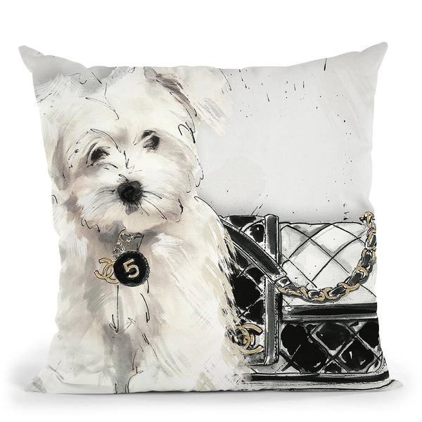 Coco Pup Throw Pillow by Jodi Pedri