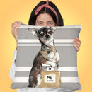 Date Night Chihuahua Throw Pillow by Jodi Pedri