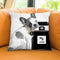 Leave Us Alone Frenchie Throw Pillow by Jodi Pedri