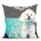 Loved Maltese/Loved Throw Pillow by Jodi Pedri