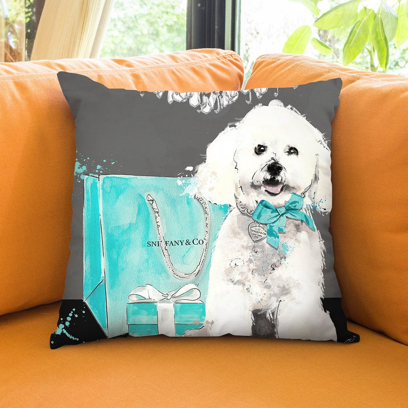 Loved Maltese/Loved Throw Pillow by Jodi Pedri