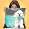 Loved Maltese/Loved Throw Pillow by Jodi Pedri