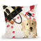 Naughty Golden Throw Pillow by Jodi Pedri