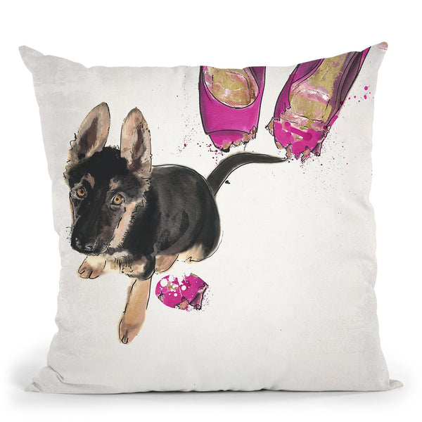 Naughtyepherd Throw Pillow by Jodi Pedri