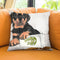 Oops Rottweiler Throw Pillow by Jodi Pedri