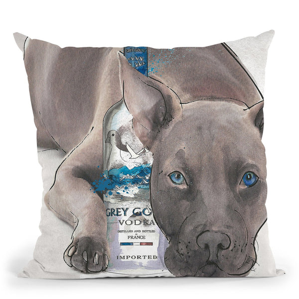 Straight Up Pit Throw Pillow by Jodi Pedri