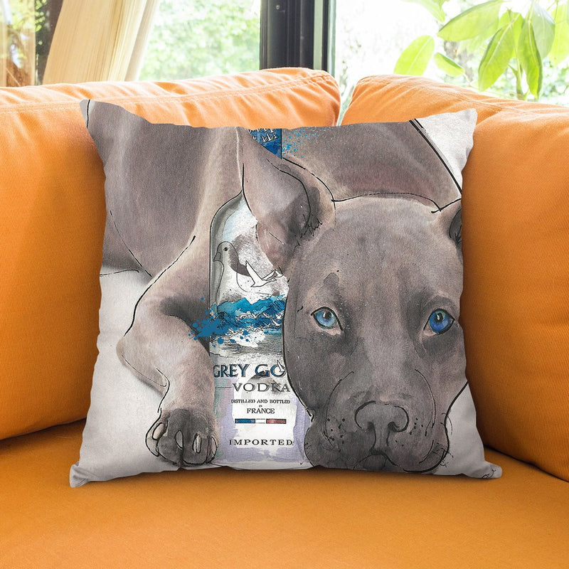 Straight Up Pit Throw Pillow by Jodi Pedri