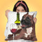 Wine A Pit Throw Pillow by Jodi Pedri