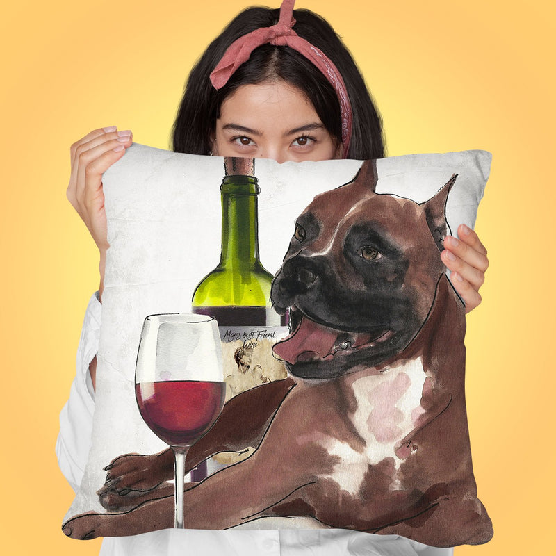 Wine A Pit Throw Pillow by Jodi Pedri