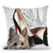 Yorkie In Paris Throw Pillow by Jodi Pedri