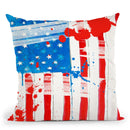 Flag SplashÊ Throw Pillow by Jodi Pedri