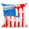 Flag SplashÊ Throw Pillow by Jodi Pedri