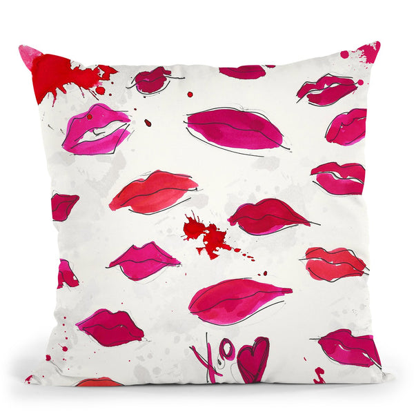 Kiss KissÊ Throw Pillow by Jodi Pedri