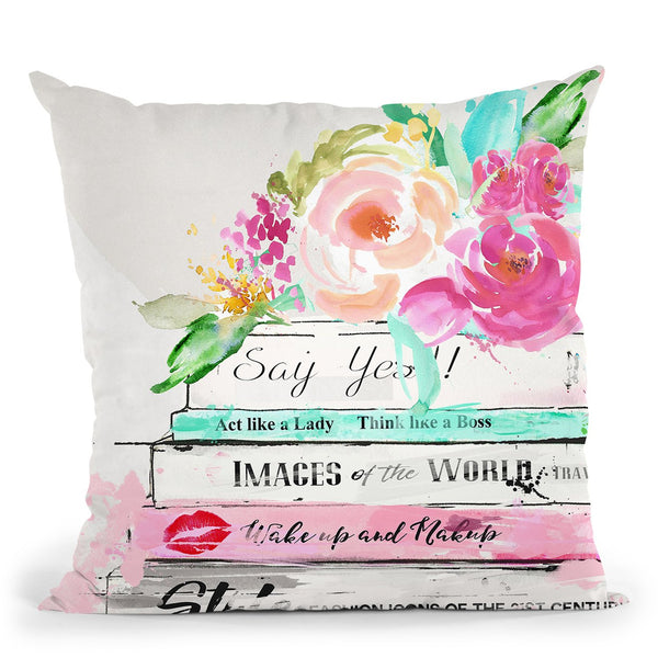 Light ReadingÊ Throw Pillow by Jodi Pedri
