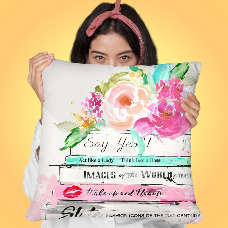 Light ReadingÊ Throw Pillow by Jodi Pedri