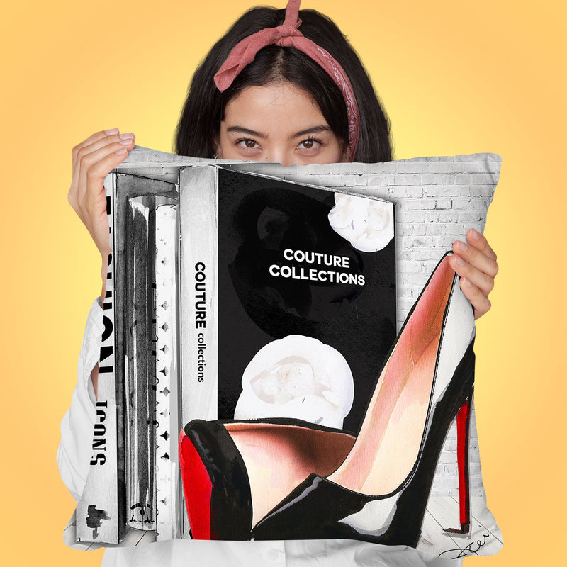 Fashion Icons 2 Throw Pillow by Jodi Pedri